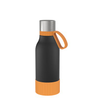 orange, schwarz, silber