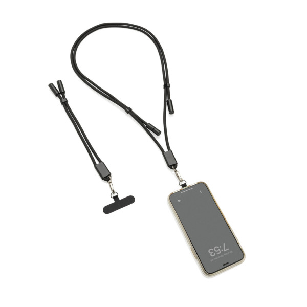 LoopAmp verstellbares 160cm 60W Telefonkabel aus RCS rPET